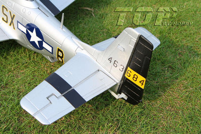 Top RC P-51D Mustang 750mm/30.00in EPO Electric RC Airplane PNP Yellow
