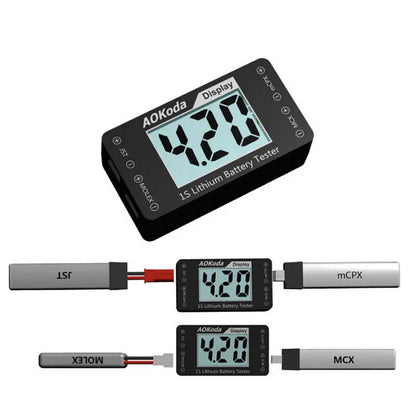 AOKoda AOK 4in1 1S Lithium Battery Tester Checker