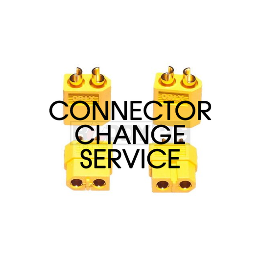 Change Battery Connector to XT60 Per Battery Pack